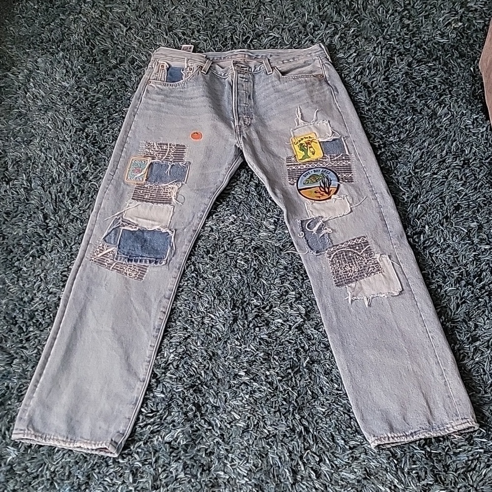 Levi's 501 original jeans 150th anniversary special patchwork - Picture 7 of 13